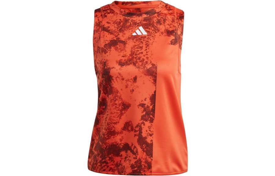 Adidas Adidas Tank Tops Women's Orange Crew Neck Moderate Other