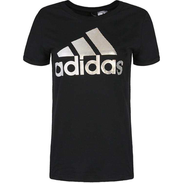Adidas Adidas T Shirts Women's Black Crew Neck Moderate