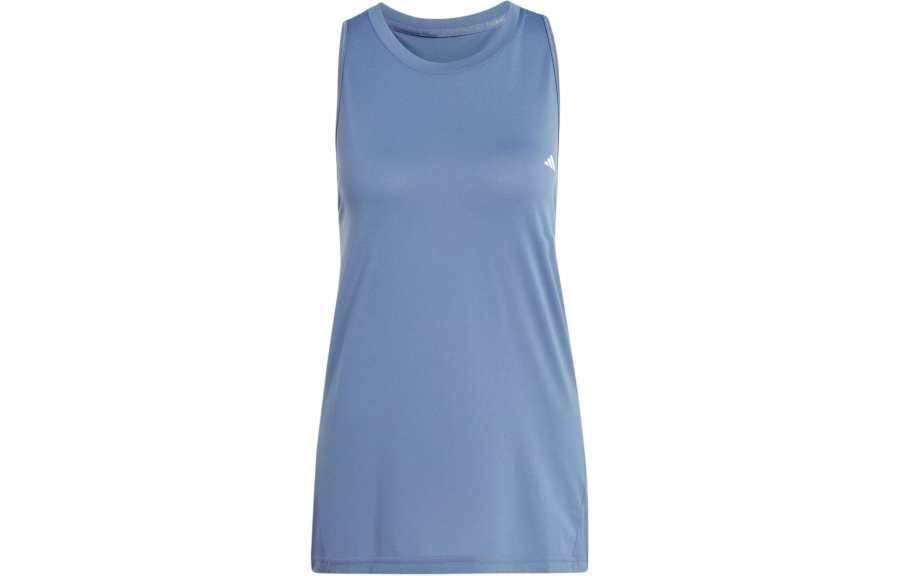 Adidas Adidas Tank Tops Women's Blue Crew Neck Moderate Racerback