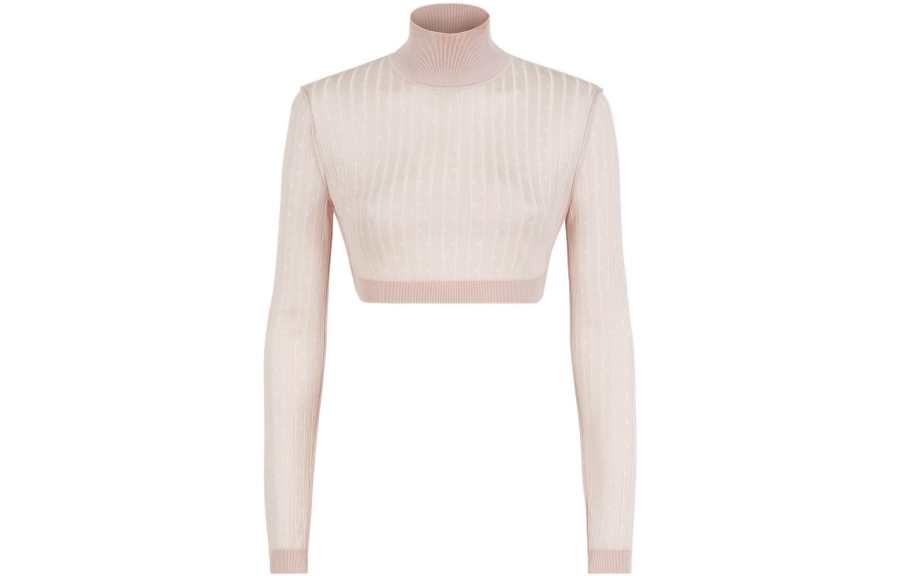 FENDI FW22 Crop Top Women's Pink