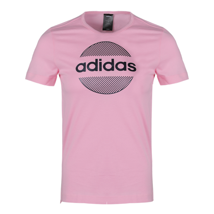 Adidas Adidas T Shirts Women's Pink Crew Neck Moderate Other