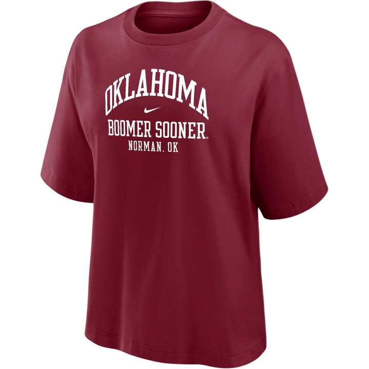 Nike Jordan Oklahoma Women's Nike College Boxy T Shirt