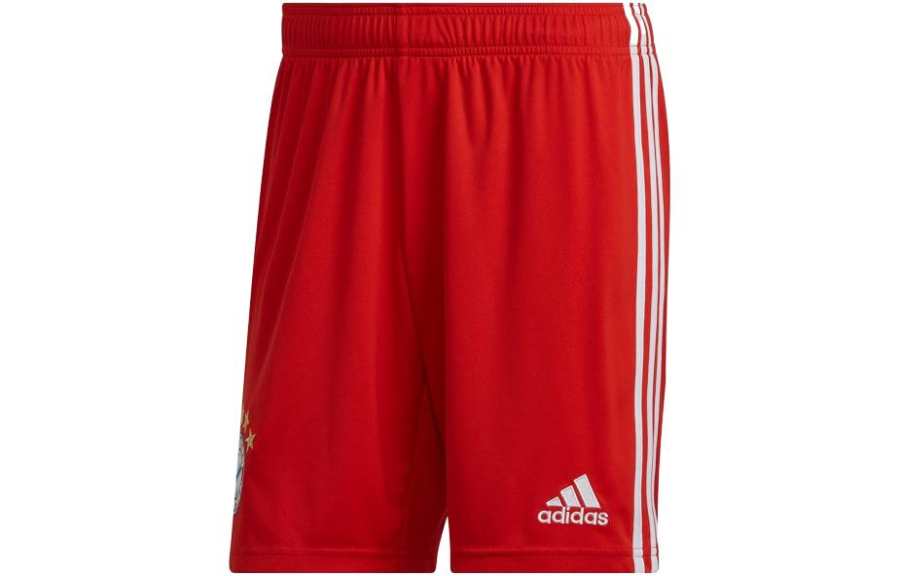 Adidas Adidas Bayern Munich Soccer Bottoms Men's Red Moderate Straight Fit Pants