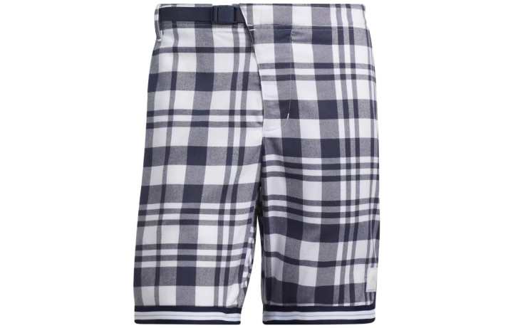 Adidas Adidas Adicross Plaid 8.5 Inch Shorts Casual Shorts Men's White