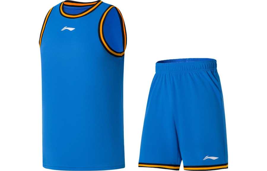 Li-Ning Li Ning Sports Basketball Collection Basketball Suit Men's Beijing Blue