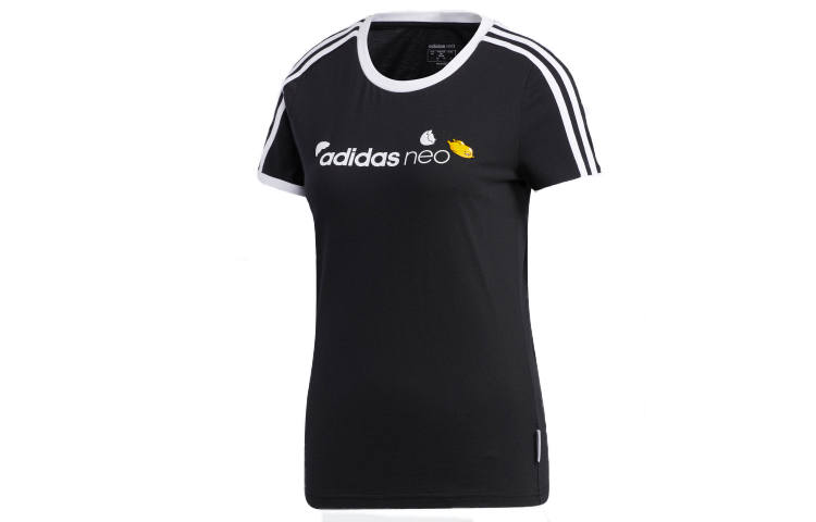 Adidas Neo Set in Sleeve T Shirt Women's Black