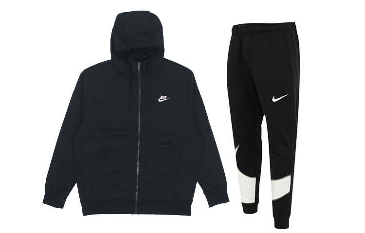 Nike Nike Casual Sportswear Men's Black+Black Hooded Moderate
