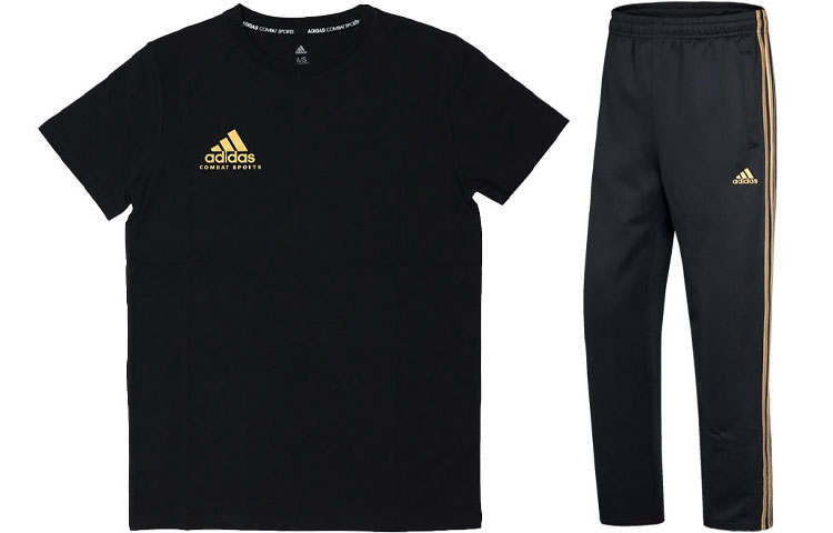 Adidas Adidas Casual Sportswear Men's Black Gold