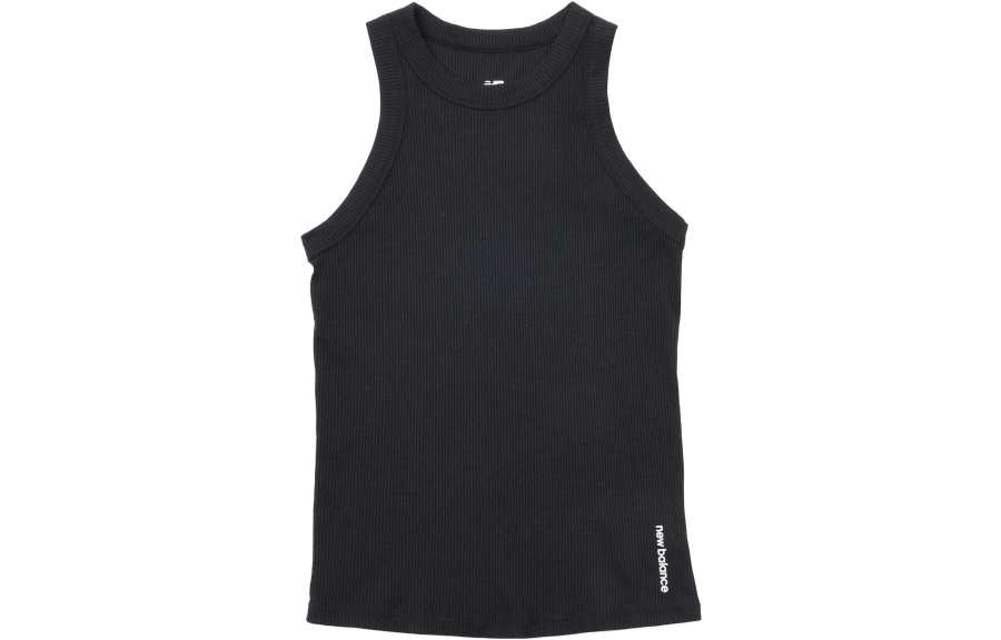 New Balance New Balance Perfect Rib Tank Tops Women's Black Straight Fit