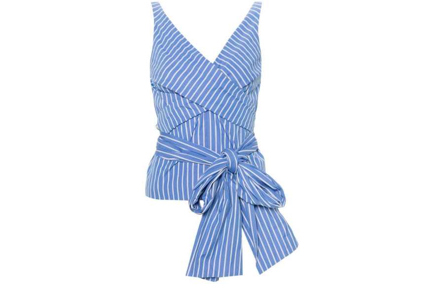 DRIES VAN NOTEN Striped Sleeveless Top