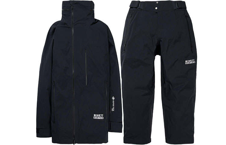BURTON MINE77 SS24 GORE TEX 3L Ski Suit Set Unisex Black