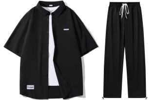 STNW Shirt Matching Sets Unisex Lapel Moderate