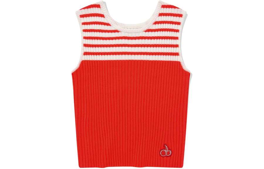 Kirsh Tank Tops Women's Red Crew Neck Moderate Other