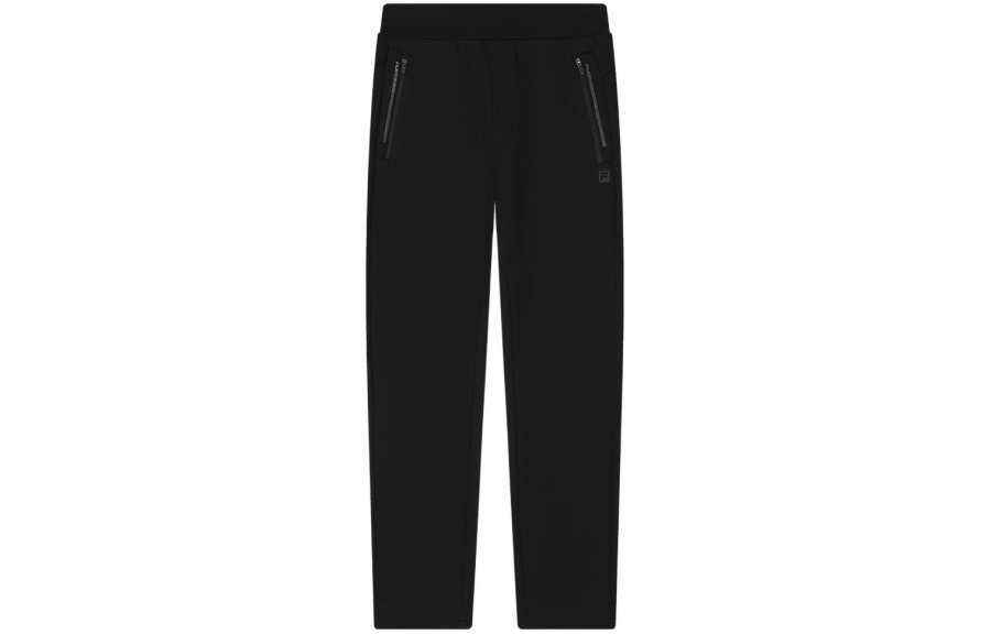 FILA Casual Pants Men's Black Moderate Straight Fit Pants