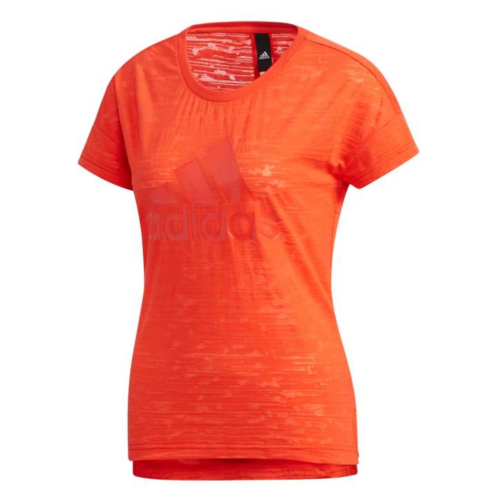 Adidas Adidas T Shirts Women's Red Crew Neck Moderate