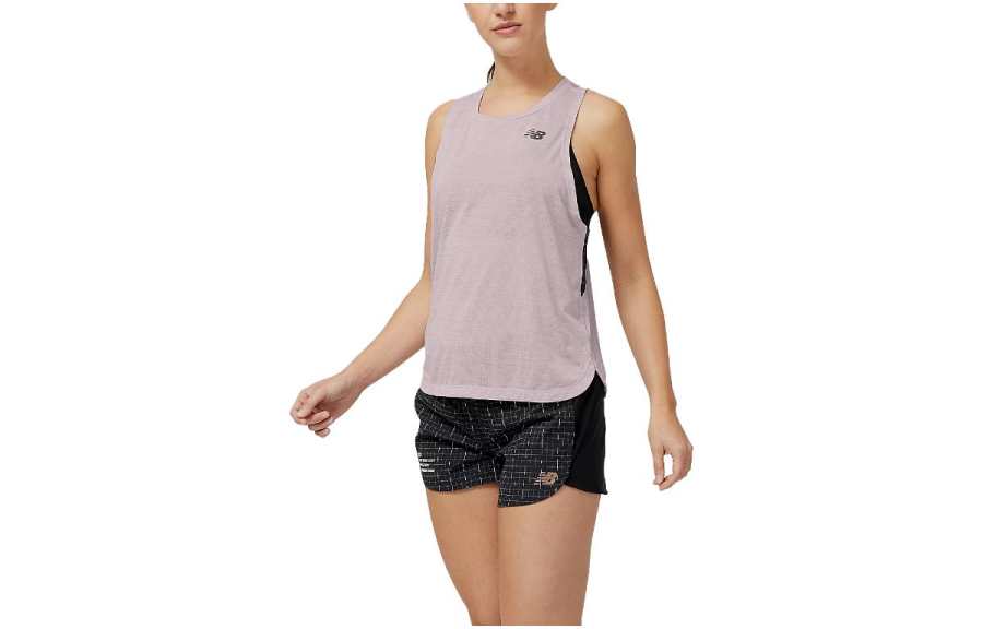 New Balance New Balance Tank Tops Women's Pink Crew Neck Moderate Other