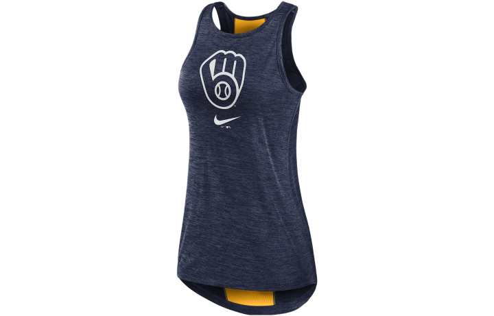 Nike Nike Tank Tops Women's Marine Blue Crew Neck Moderate Straight Fit