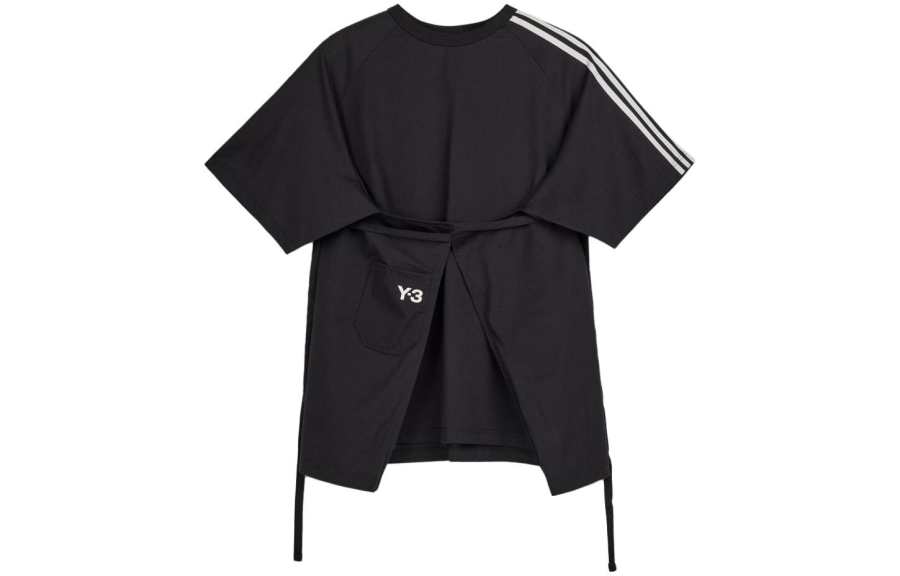 Y-3 Y 3 T Shirts Women's Black Crew Neck Moderate Straight Fit
