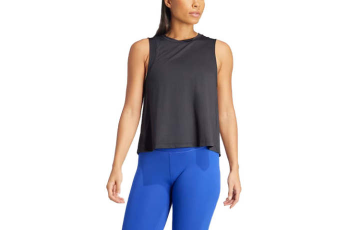 Adidas Adidas Tank Tops Women's Black Crew Neck Moderate Straight Fit