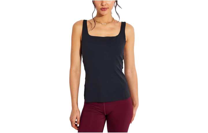 Nike Nike Tank Tops Women's Black U Neck Moderate Straight Fit