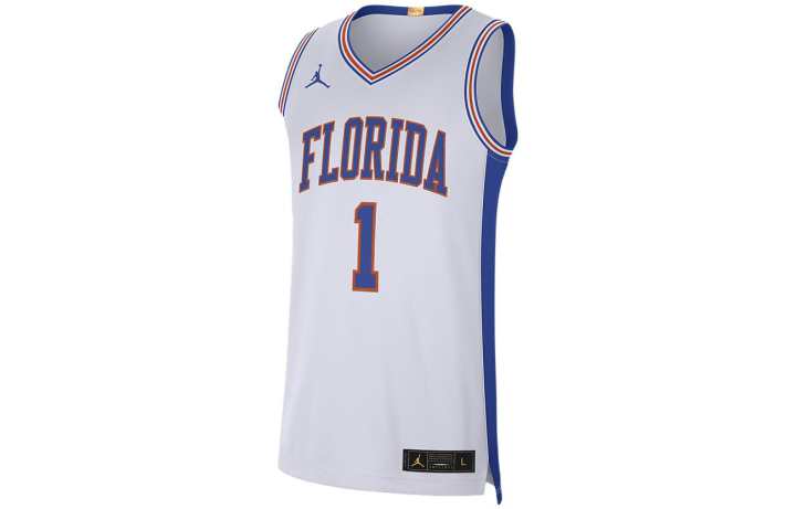 Nike Nike Basketball Jerseys Men's White Blue Moderate Other