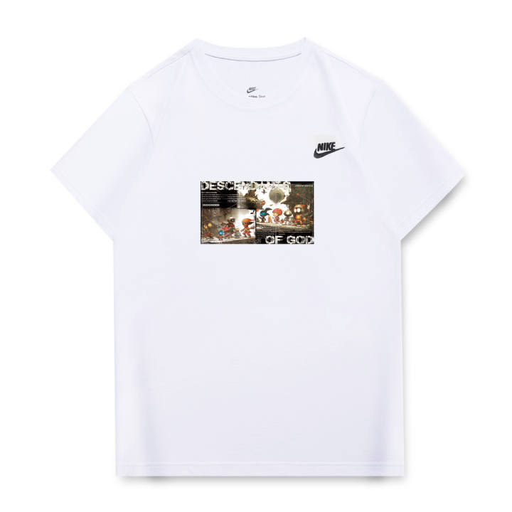 Nike Nike T Shirts Unisex White Crew Neck Moderate Straight Fit