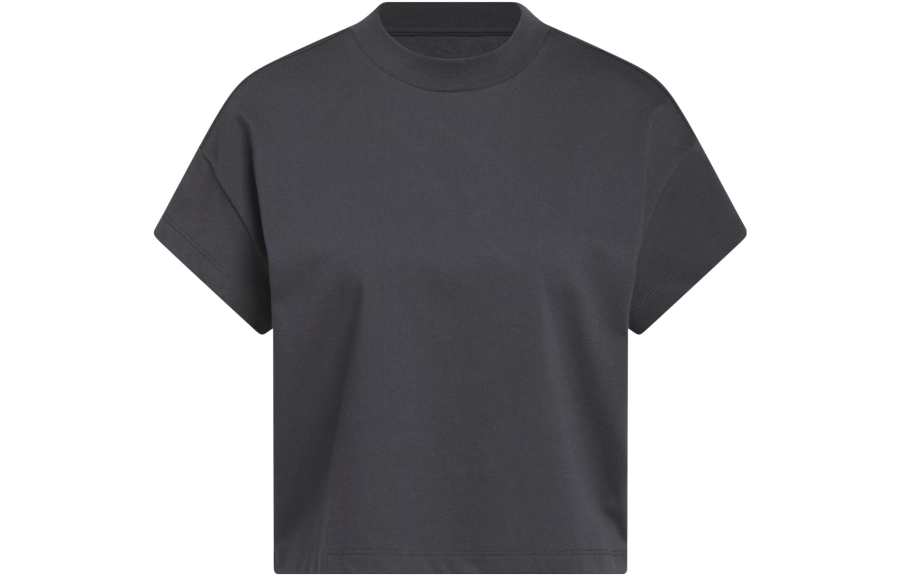 Adidas Adidas T Shirts Women's Black Crew Neck Moderate Straight Fit