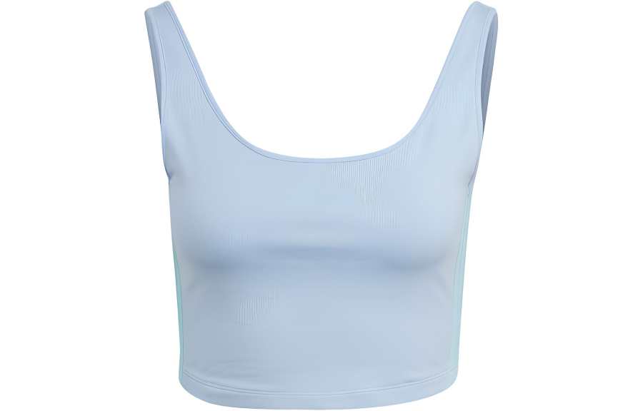 Adidas Originals Hot Girl Collection Tank Tops Women's Light Pink Blue Crew Neck Moderate Straight Fit