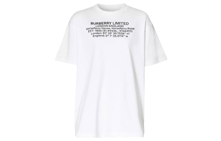 Burberry Burberry Text Print T shirt