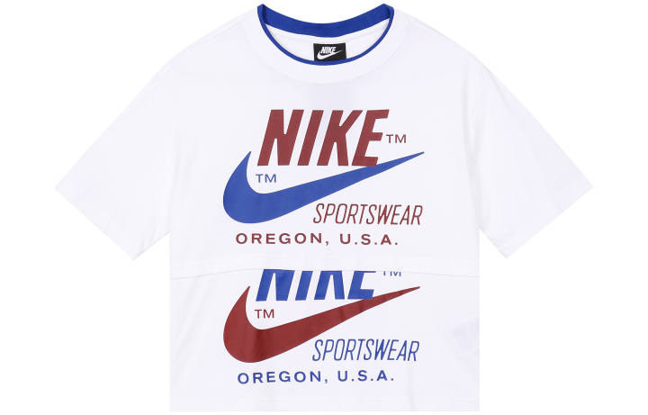 Nike Nike Drop Shoulder Sleeve T Shirt Women's White