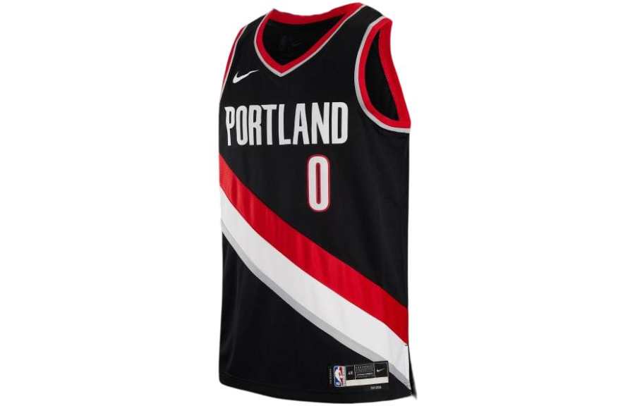Nike Nike Basketball Jersey 2022 23 Season, Boston Portland Trail Blazers, Lillard Size 0 Men's Black