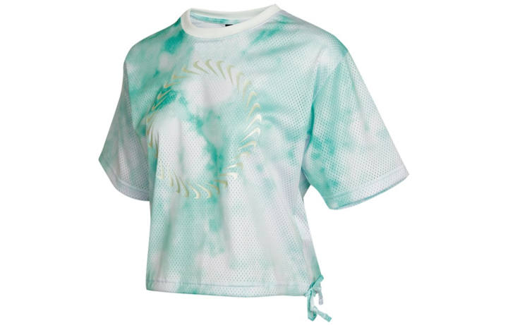 Nike Nike Crop Tops Women's Green Crew Neck Moderate