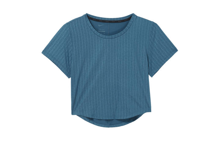 Nike Nike Crop Tops Women's Blue Crew Neck Moderate