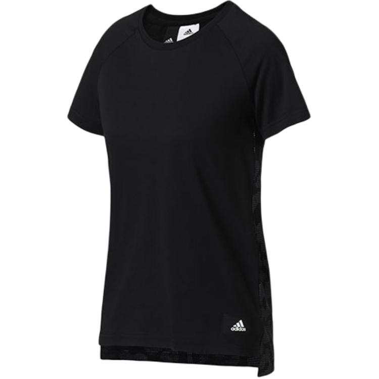 Adidas Adidas T Shirts Women's Black Crew Neck Moderate