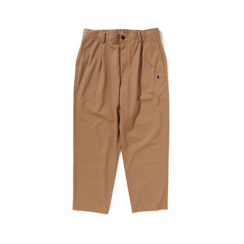 A BATHING APE A BATHING APE FW24 Embroidery Simple Solid Color Casual Pants Men's