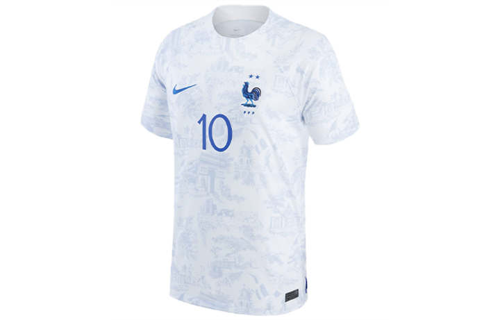 Nike Nike France National Team Soccer Jerseys Men's White Moderate