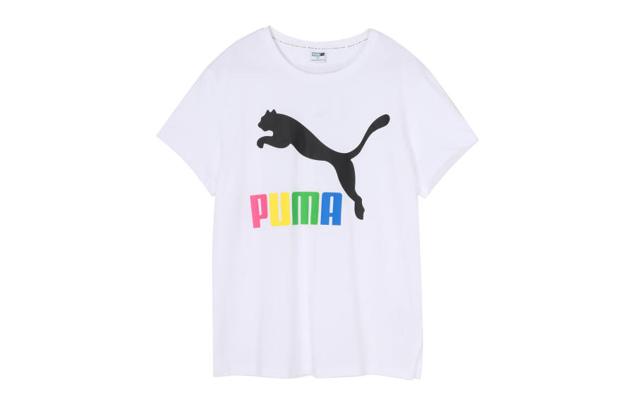 PUMA T Shirts Women's Crew Neck Moderate Straight Fit