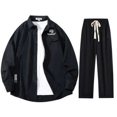 HYPASCENT Shirt Matching Sets Unisex Square Collar Thin