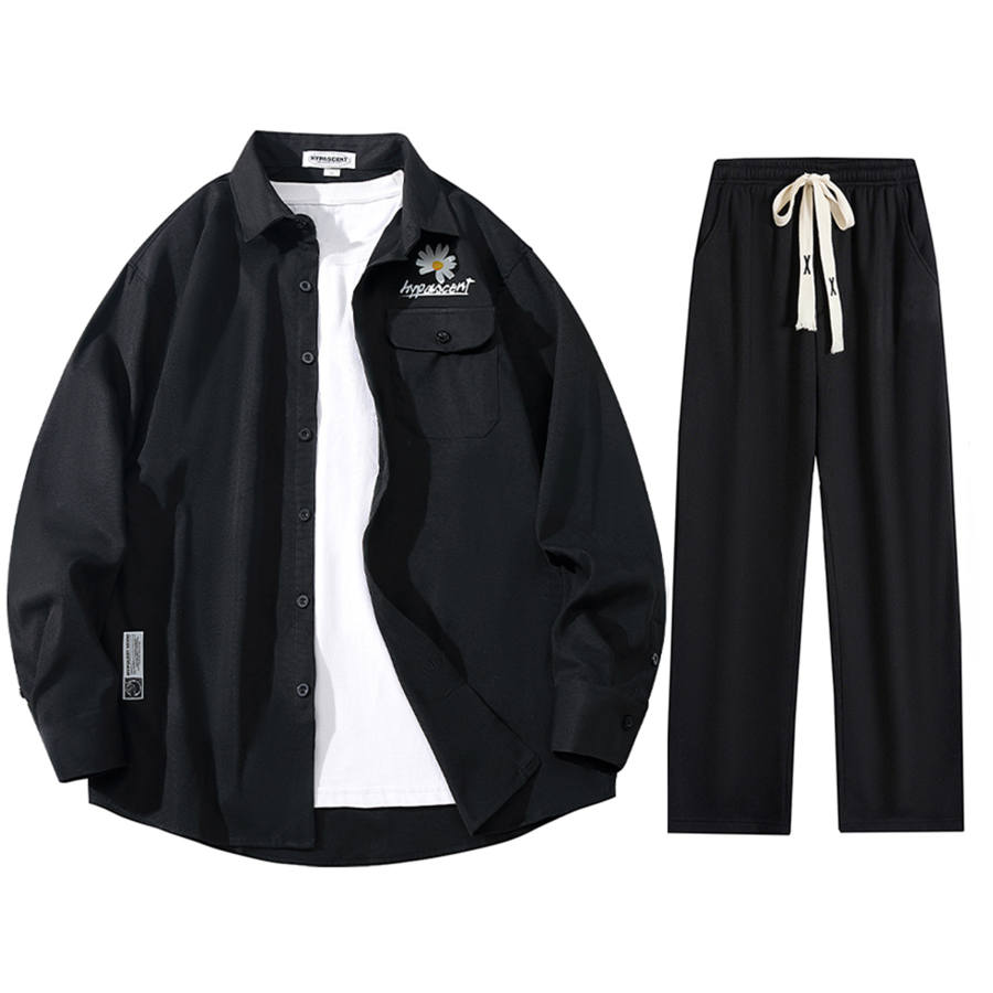 HYPASCENT HYPASCENT Shirt Matching Sets Unisex Square Collar Thin