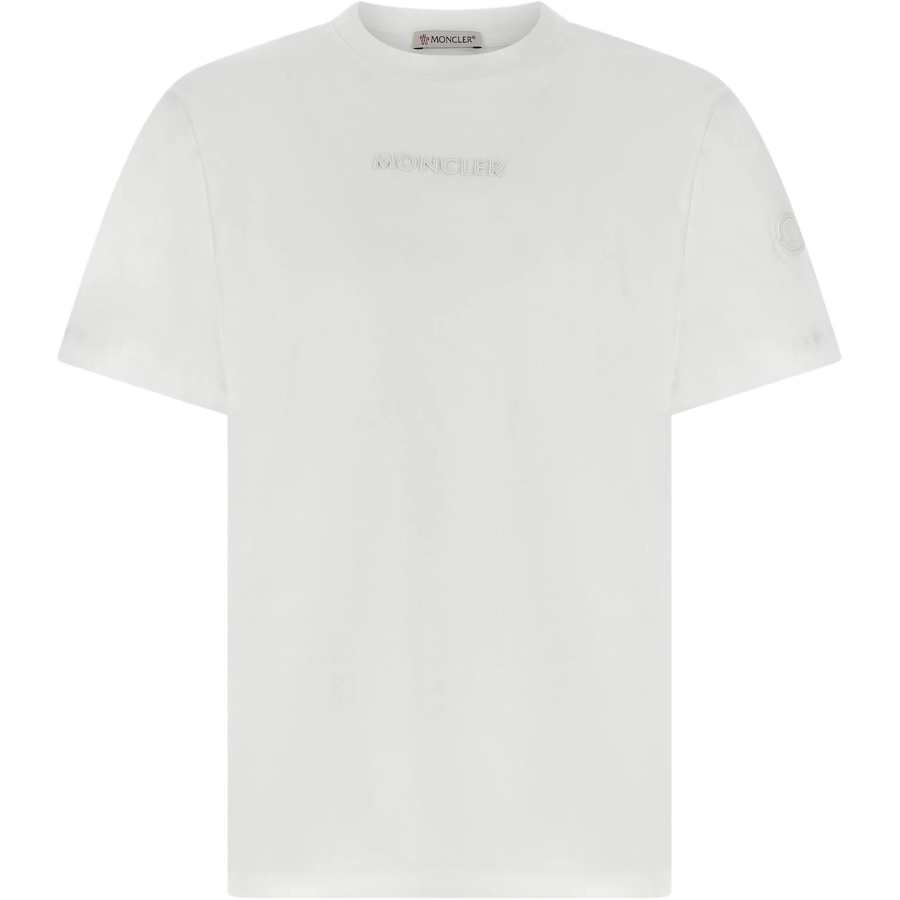 Moncler Logo Embroidered Crewneck T Shirt
