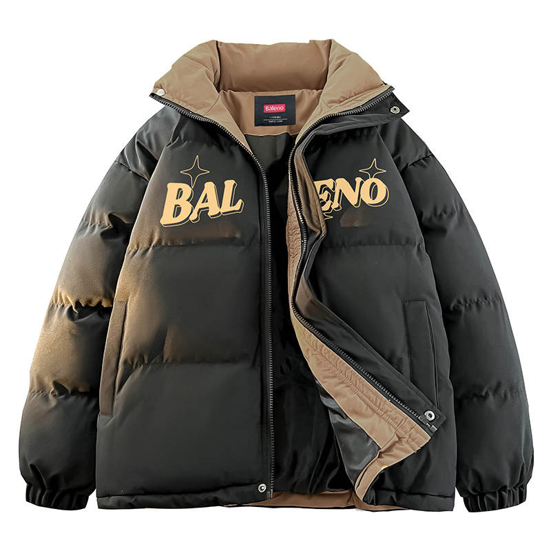 BALENO BALENO Puffer Jackets Unisex Stand Collar Thickened