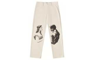 EMPTY REFERENCE Casual Pants Unisex White
