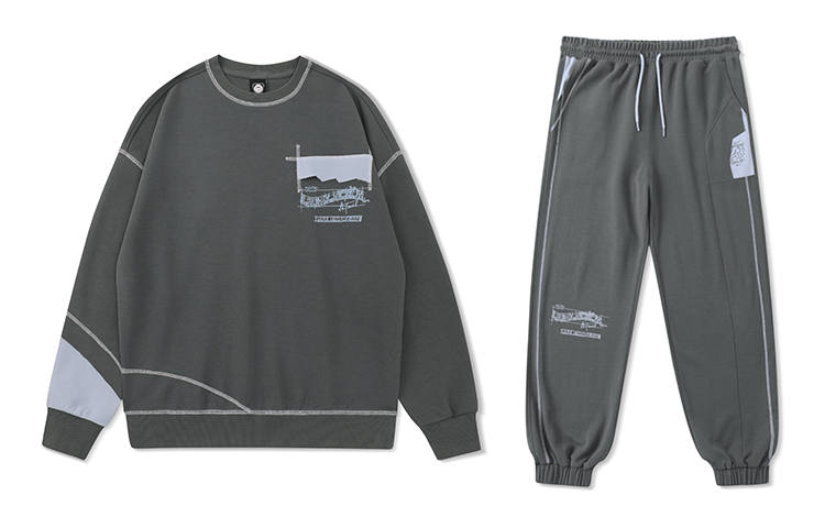 LAMLICKA LAMLICKA Sweatshirt Sets Unisex Crew Neck Moderate