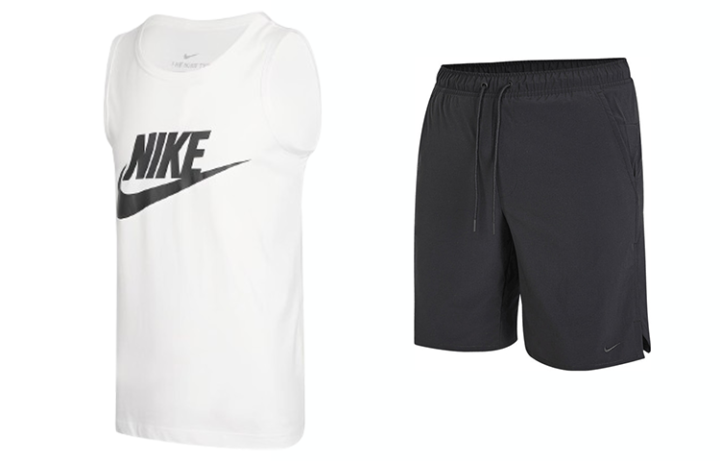 Nike Nike Casual Sportswear Men's White+Black Crew Neck Moderate