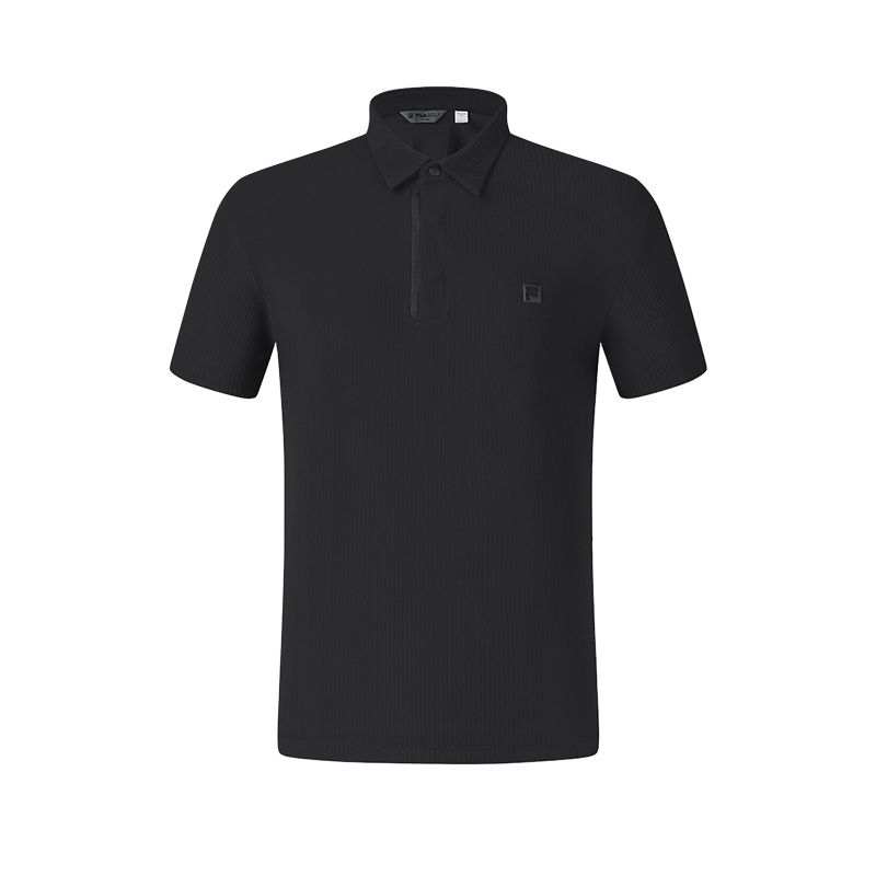 FILA Golf SS25 Polo Shirt Men's Pitch Black