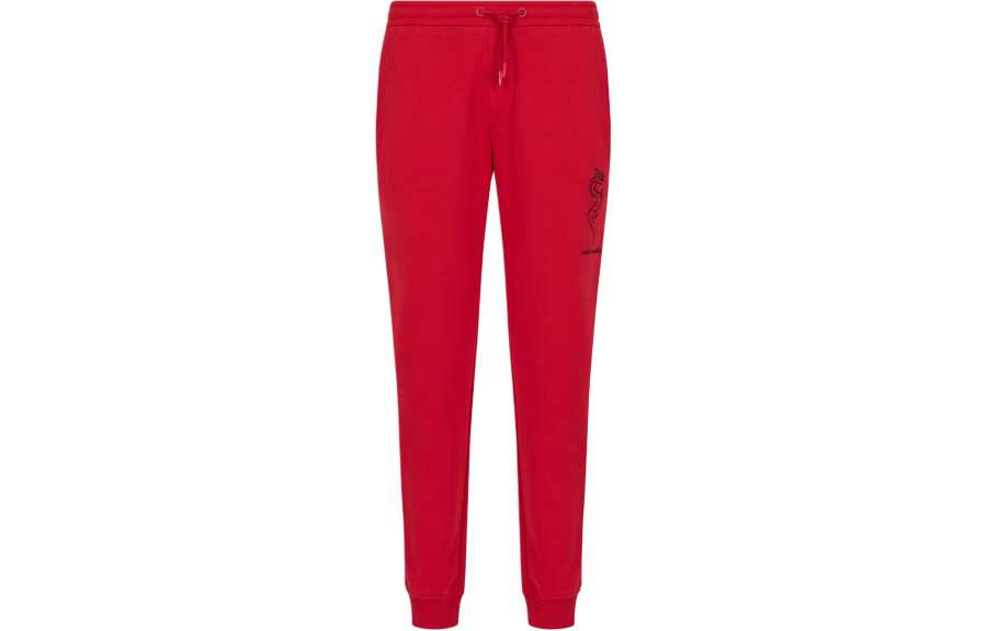 ARMANI EXCHANGE Dragon embroidery Cotton Track Pants