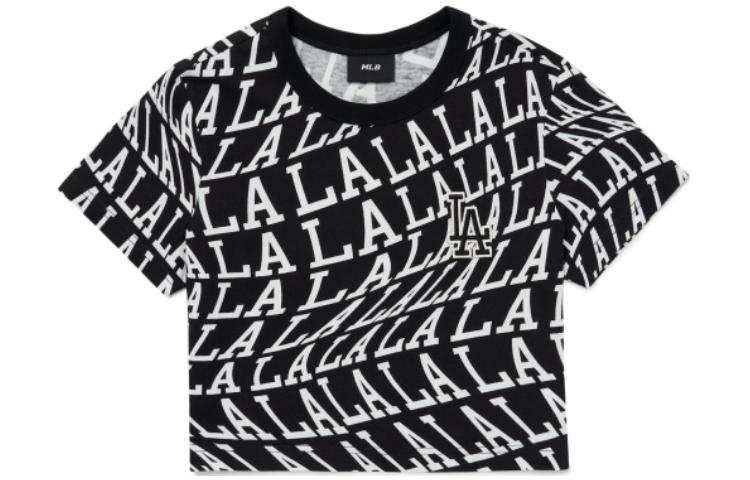 MLB MLB LA DODGERS T Shirts Women's Black Crew Neck Moderate