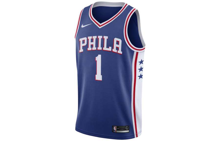 Nike Nike Philadelphia 76ers Basketball Jersey Men's Blue