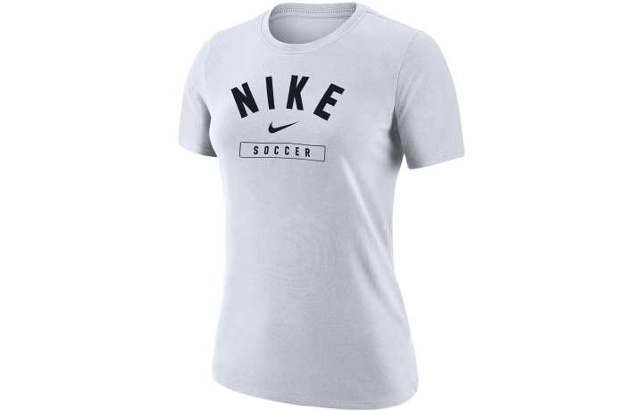 Nike Nike T Shirts Women's White Crew Neck Moderate Straight Fit