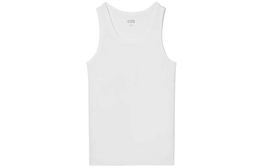 COS Tank Tops Women's White Moderate Racerback